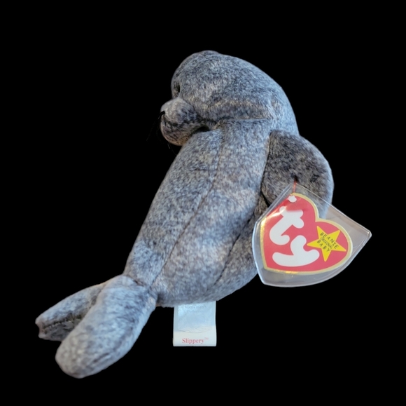 RARE Retired TY Beanie Baby "Slippery" the Seal 🦭 🦭 🦭 - Picture 4 of 5
